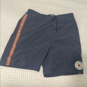 Rip Curl Dark Blue Swim Shorts with Orange Detail